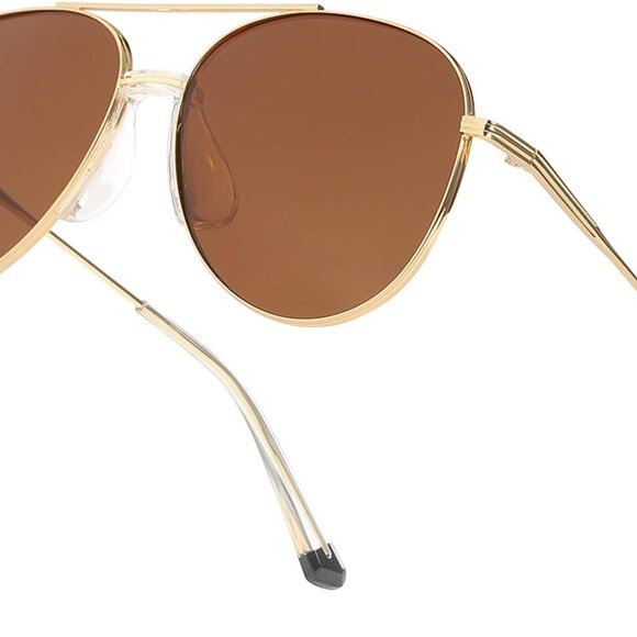 Polarized Aviator Sunglasses Tangle-Free UV Protection for Men Women Outdoor - Picture 1 of 5